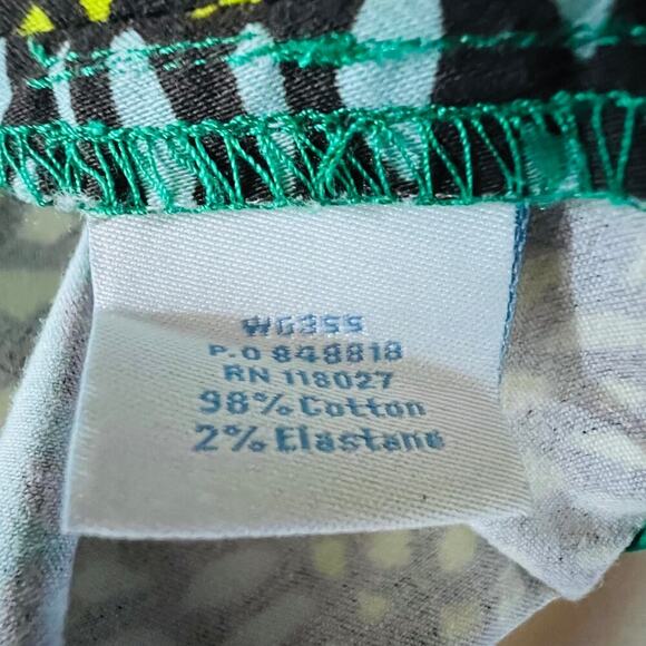 Boden Skirt Green Floral A Line Cotton Size 6 - Picture 9 of 12